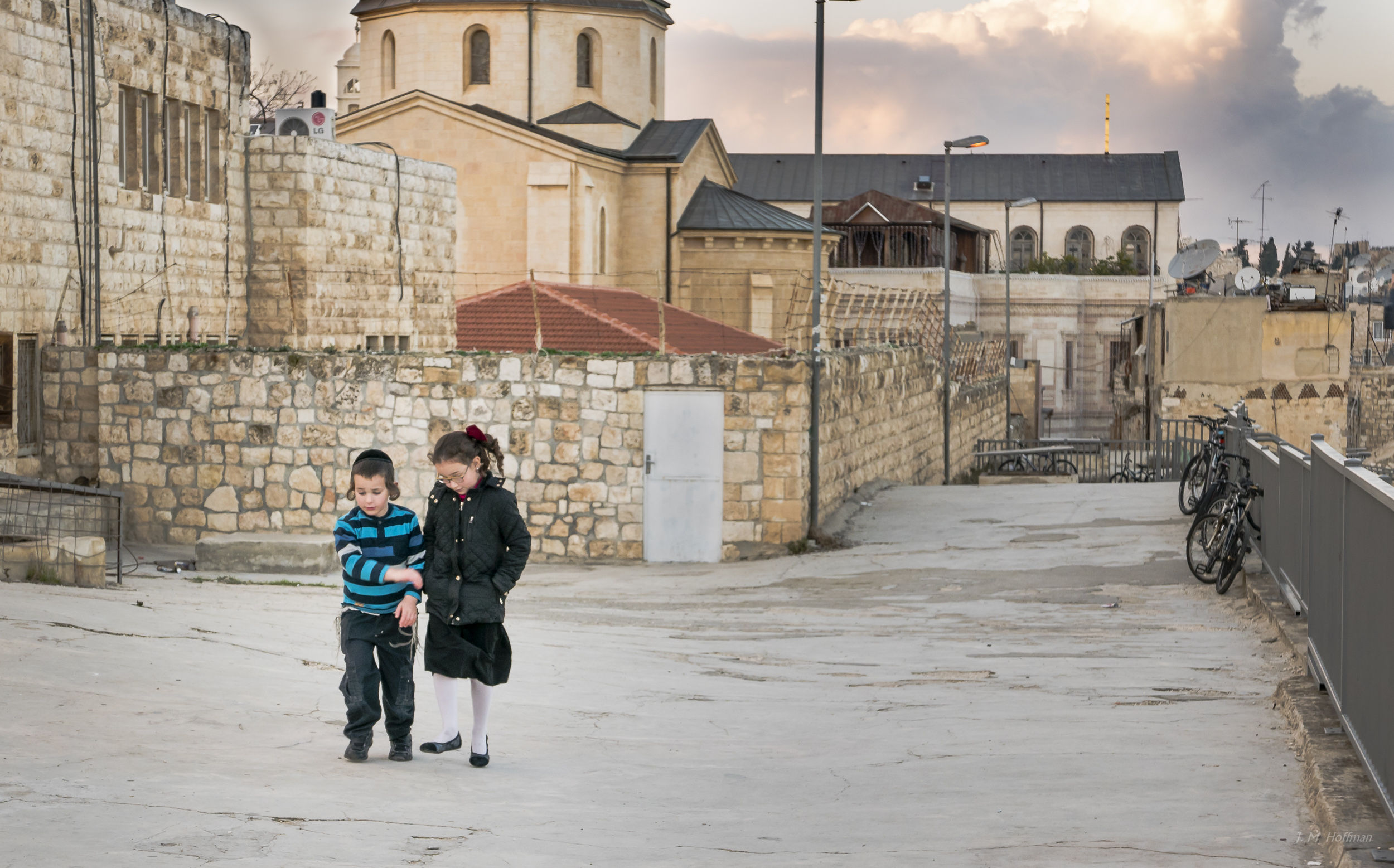 Rooftop Children: Old City of Jerusalem