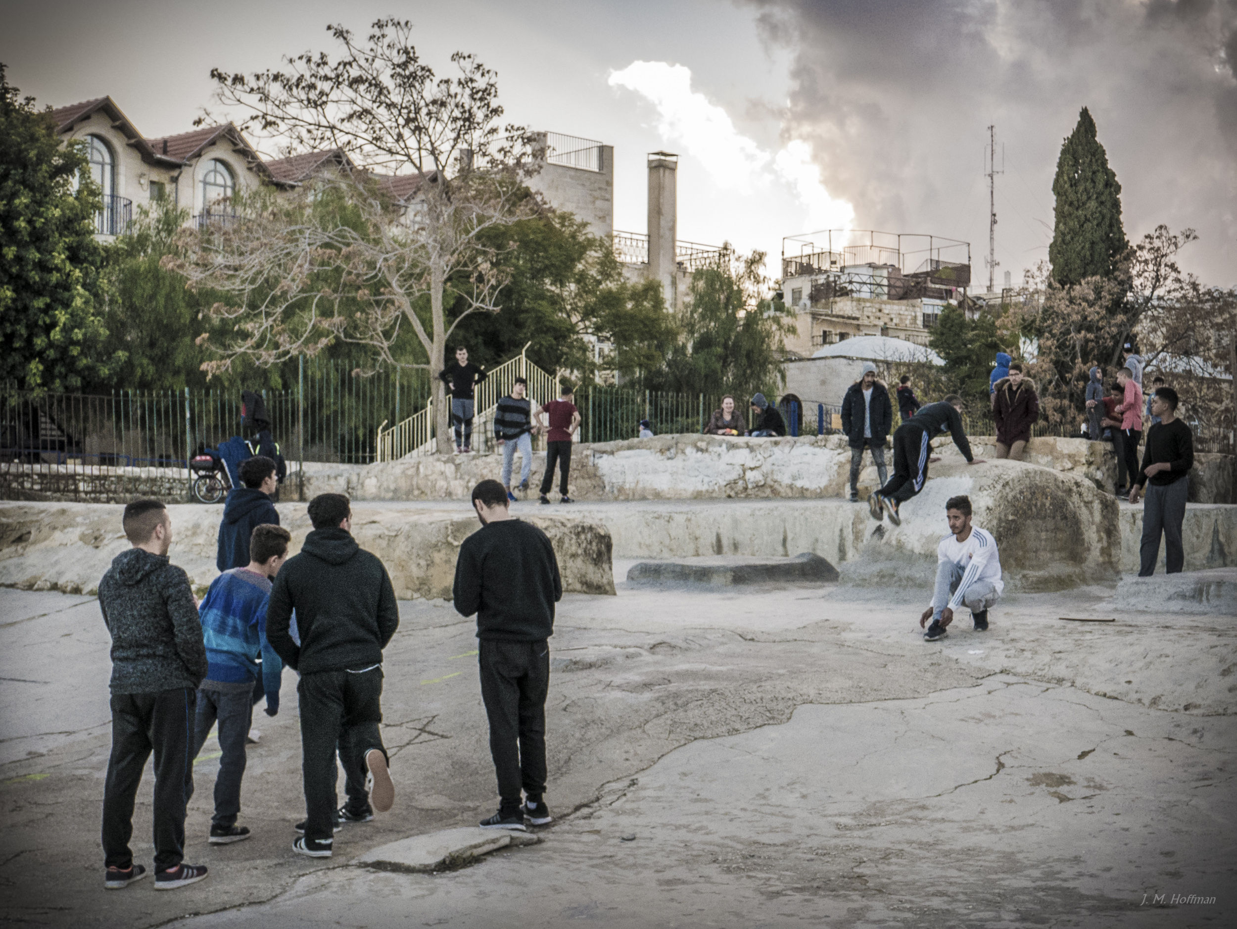 Rooftop Youths: Old City of Jerusalem