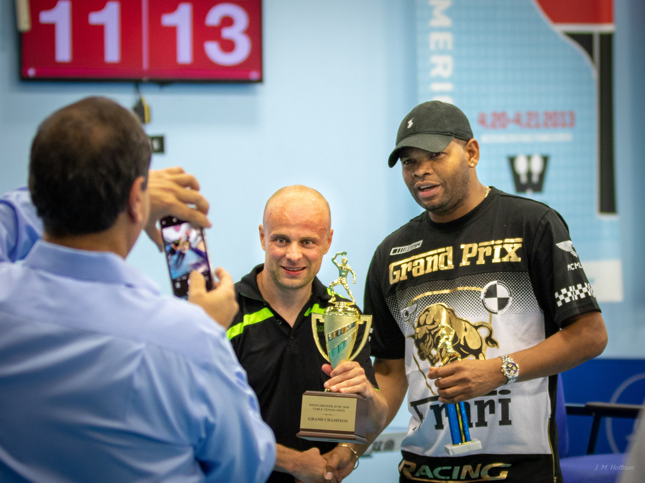 Photos and a trophy after a close game: Westchester, NY