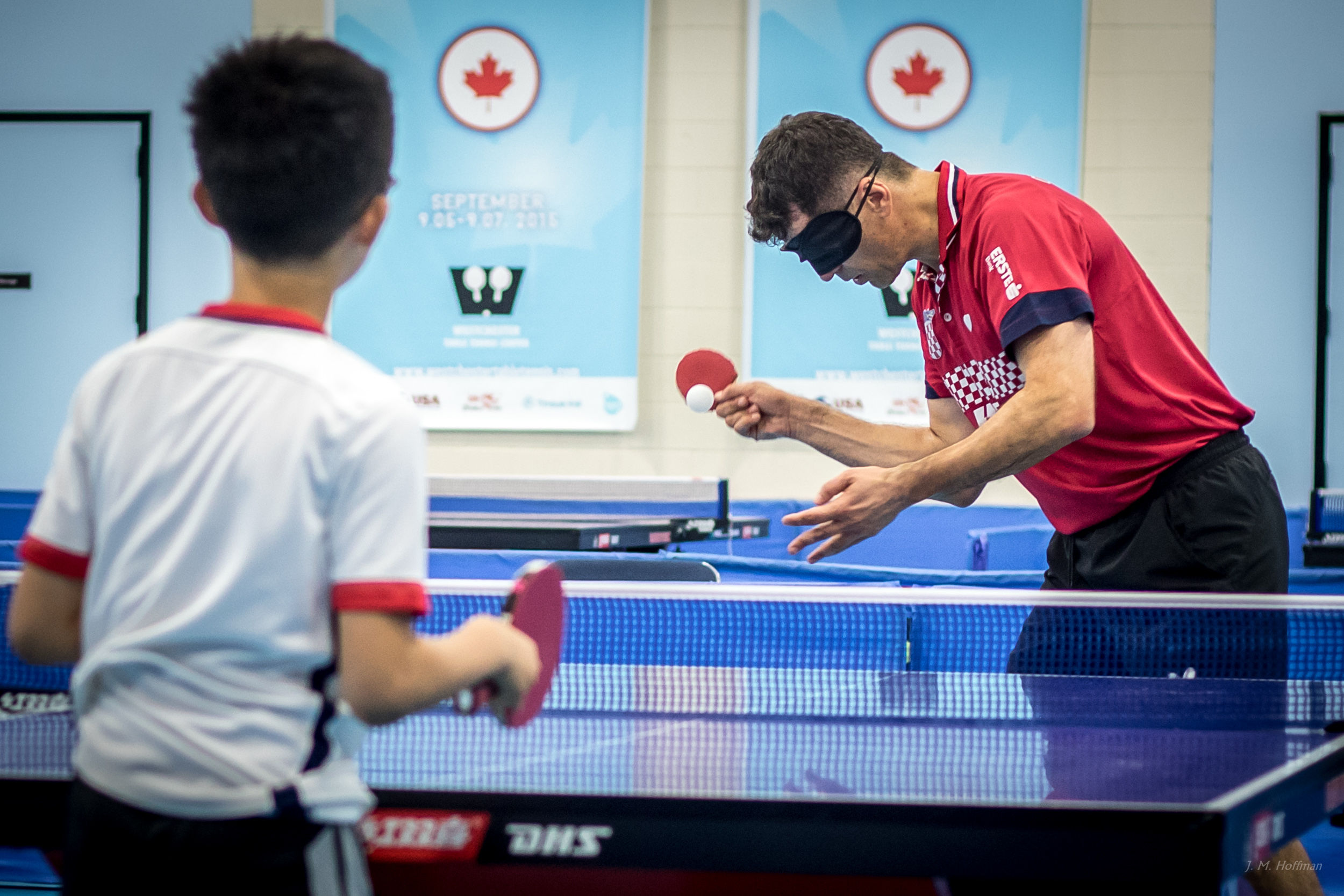 A very small paddle. (Or a paddle very far away?): 